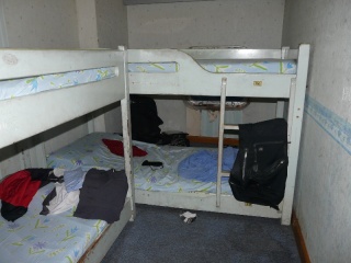 My room & bed in the 1st class berth.