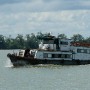 Our taxiboat looks just like this. Here, its sister taxiboat, the Tanjung Harapan, crossed our path. 