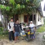 Next day, with Chang and his wife. The bike\'s geared up ready to hit the Borneo roads. 