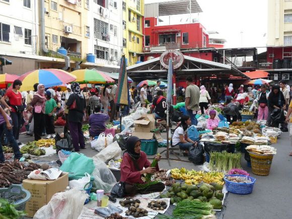 Sunday market at Gaya street, Kota Kinabalu
