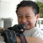 This cute little fella is Jarvis Leow. He is ready to play !!