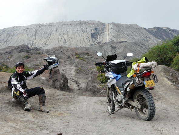 It's difficult to resist the temptation to ride up to the crater