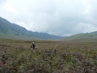 Inside the caldera ... on trail leading to remote villages
