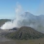 Bromo 2329mtrs, Mt. Semeru 3676mtrs, and Mt. Batok, now dormant, in the foreground.