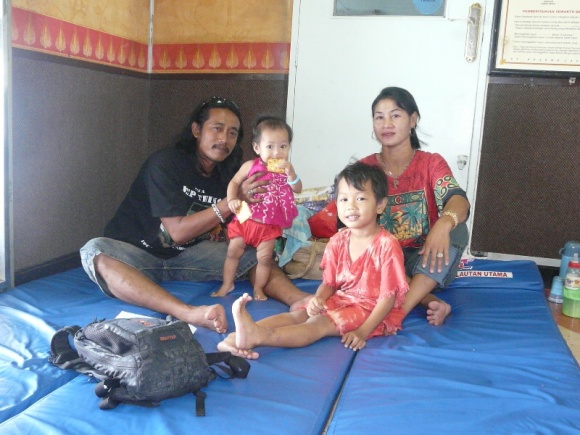 Boat companions, Pak Whayu and his family, on our 18hrs ferry trip from Banjarmasin to Surabaya, Java Island