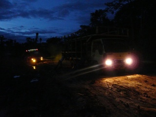 Same thing as the day ... stuck in the mud
