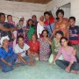 A visit that evening to Macik Siti's (in green) family in their stilt house. We met on the taxiboat and they're having a big feast. Live chickens were paraded inside the rooms before being slaughtered, according to the traditions.