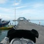 Riding up to Tarakan's small inter-island taxiboat terminal to find my taxiboat to Tanjung Selor, on mainland Borneo