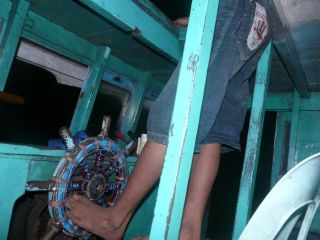 I can confirm the Indon boats travel in the dark. Sometimes, head view is also required when maneuvering in the dark.