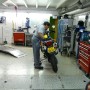 Bike service before departure courtesy of BMW Monaco