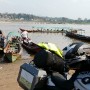 Just wondering how I'm going to get my bike across the Mekong River on one of these narrow longboats to the Laos border town of Huay Xai on the other side.