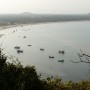 On way to visit the Sleeping Buddha inside a Temple cave above a bay just north of Prachuap Khirikhan