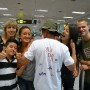 Family re-united at Changi Airport, Singapore
