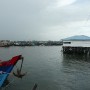 First view of Pasar Barokah fishing village, Tarakan island.