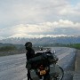 Wet day near Carpathian mountain range