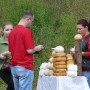 Cheese seller by roadside