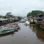 Image of Banjarmasin, the capital of South Kalimantan. Banjarmasin sits on a delta.